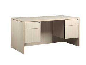 Double Pedestal Desk (Maple)