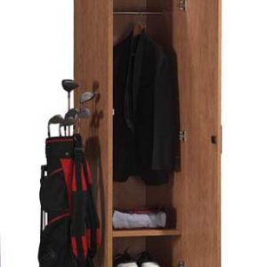 PL150 18w x 24d x 66h Single-Door Laminate Storage Cabinet (Honey)