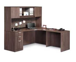 Classic Laminate Series Corner Unit (Modern Walnut)