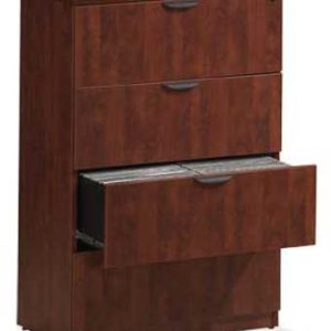 PL184 36w x 22d x 54h Classic Laminate Series 4-Drawer Lateral File Cabinet (Cherry)