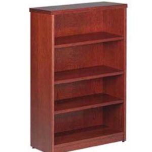 PV555 Wood Veneer Bookcase (32w x 14d x 48h) Available in Cherry (as shown) and Espresso
