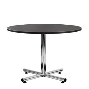 PLT36R 42 Round Multipurpose Table with Chrome 4-Star Base (Espresso)