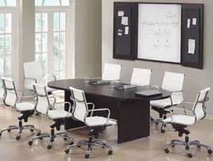 PL136 8ft Racetrack Conference Table (Espresso)