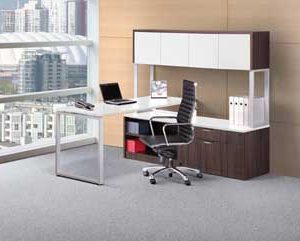 Elements Plus Series Station (White and Modern Walnut)