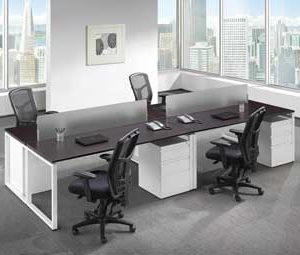 Elements 4-Station with Pedestals (Espresso and White)