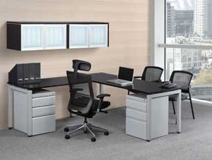 Elements L-Station with U-Shape Legs (Espresso)