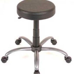 106T File Friend Stool (Black Vinyl/Titanium Base)