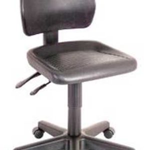 235 Industrial Series Mid-Back Articulating Task Chair (Black Urethane)