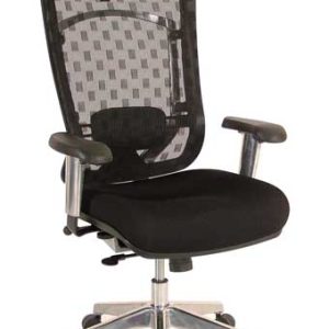 7001AL-7000HR - High-Back Mesh Chair with Adjustable Arms and Headrest