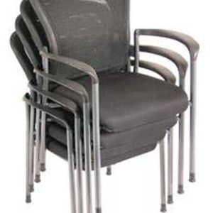 7804 Spice! Stack Series (Black Mesh Back/Black Fabric Seat)