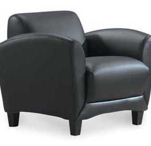 9881 Manhattan Collection Leather Club Chair (Black)