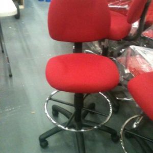 Boss 1617 Drafting Stool with No Arms (Red)