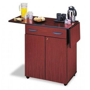 Safco Hospitality Cart (Cherry)