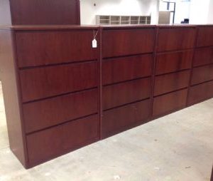 Steelcase Wood Lateral Files (Mahogany)