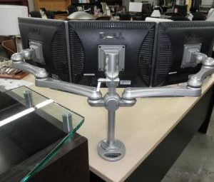 Triple Monitor Arm Back View 3