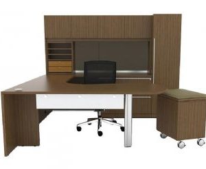 Verde Collection U-Shape Executive Workstation (Latte)
