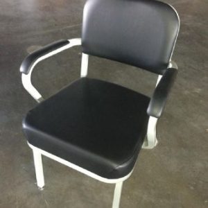 Vintage Tanker Arm Chair (Black)