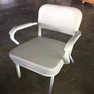 Vintage Tanker Arm Chair in Grey