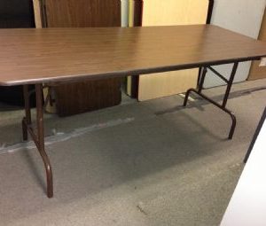 Walnut Laminate Folding Table