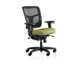 YS72  Office Master YES Multi-Function Mesh Back Task Chair with Arms(Black Frame/Xanadu Seat)