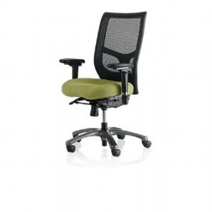 YS78  Office Master YES High-Back Multi-Function Executive Mesh Chair with Arms (Black Frame/Xanadu Seat)