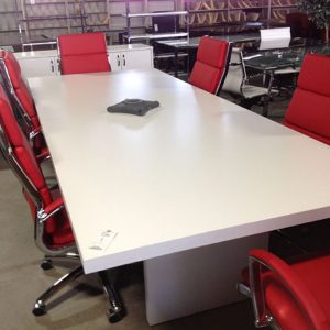 PC Collection 10ft Rectangular Conference Table (White)