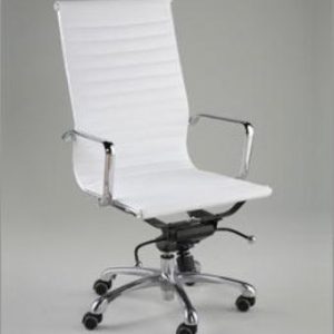 Euro Style Otto Collection High Back Executive Chair (White)