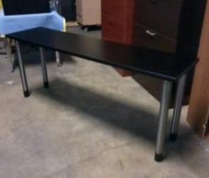 PC Black Table Top 18x72